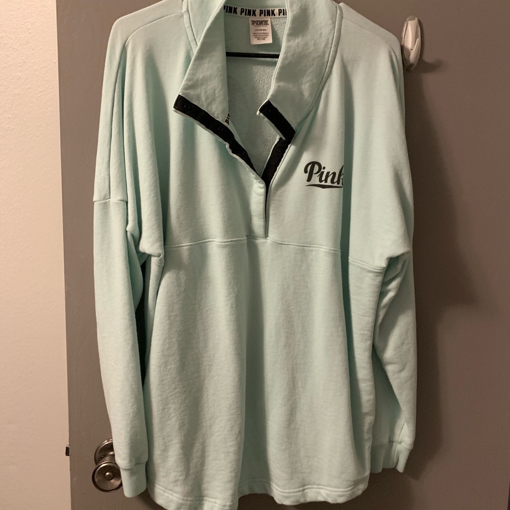 Pink Half Zip Sweatshirt